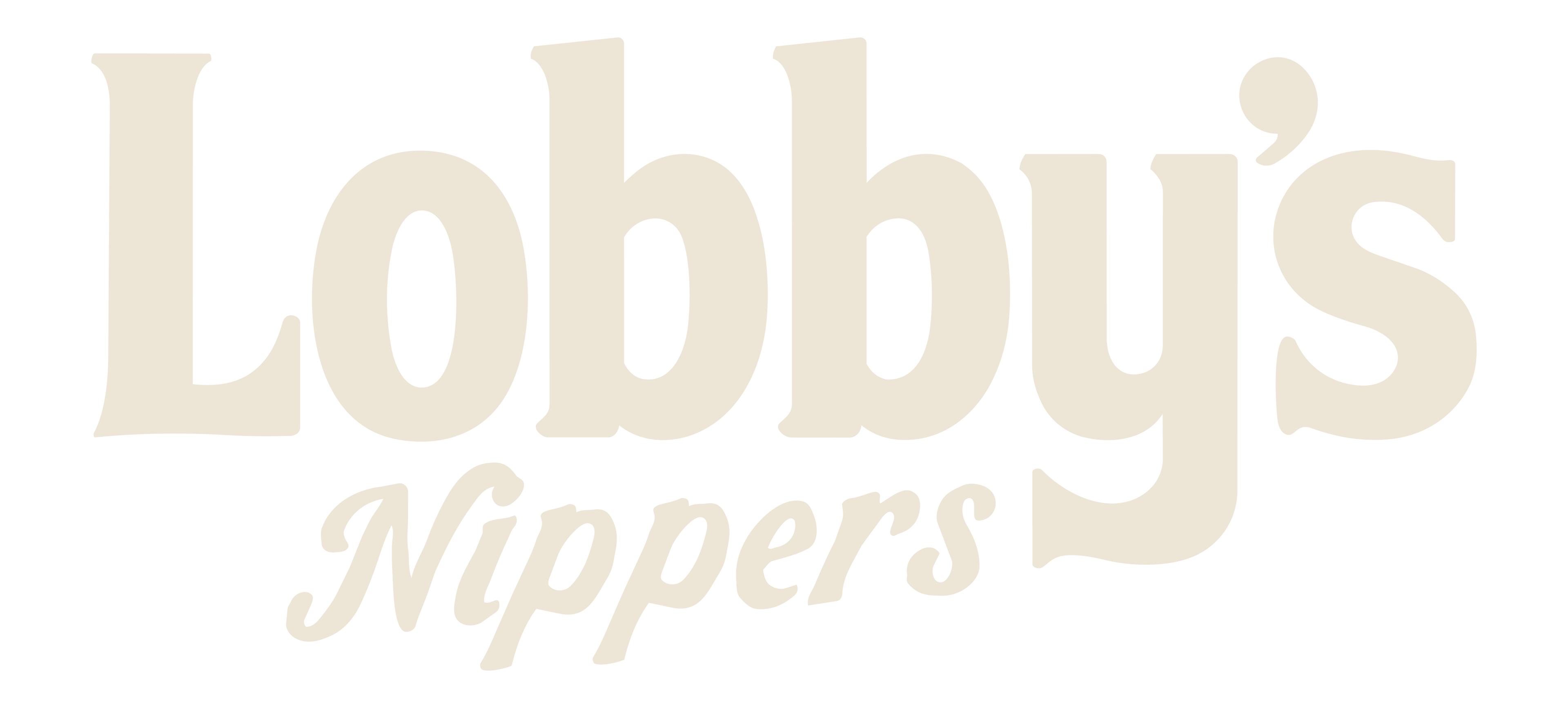 Lobby's Nippers - logo - beige